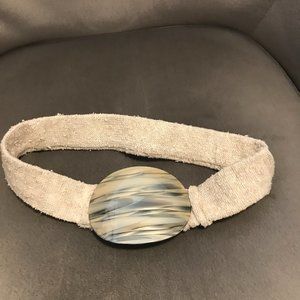 Vintage Tortoise Shell style women's cinch waist belt, Size 0 or XXS